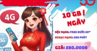 Gói cước 5G280B Viettel dùng data và liên lạc thả ga suốt cả tháng