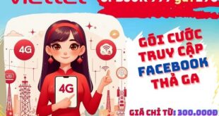 Gói cước 6FB50K Viettel dùng được Facebook tới 6 tháng, giá 300k